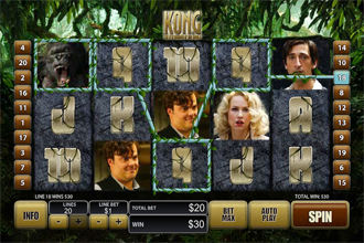 The new movie themed Kong the Eighth Wonder of the World Video Slot game